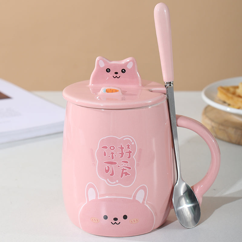 Cute Couple Ceramic Mug detail