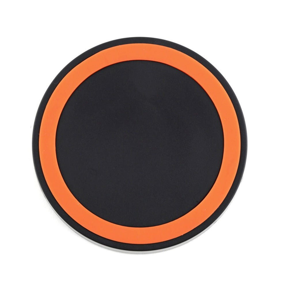 Slim round wireless charging pad – view 1