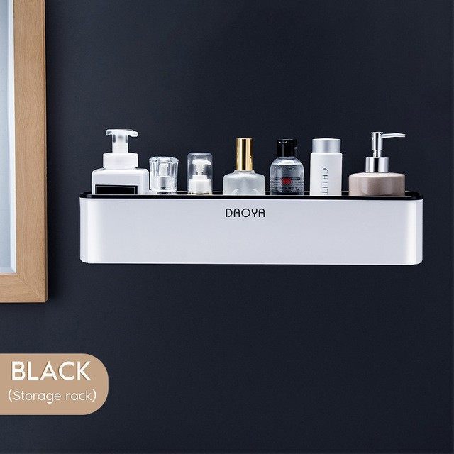 Wall-mount shower caddy shelf