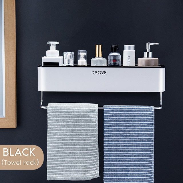 Wall-mount shower caddy shelf