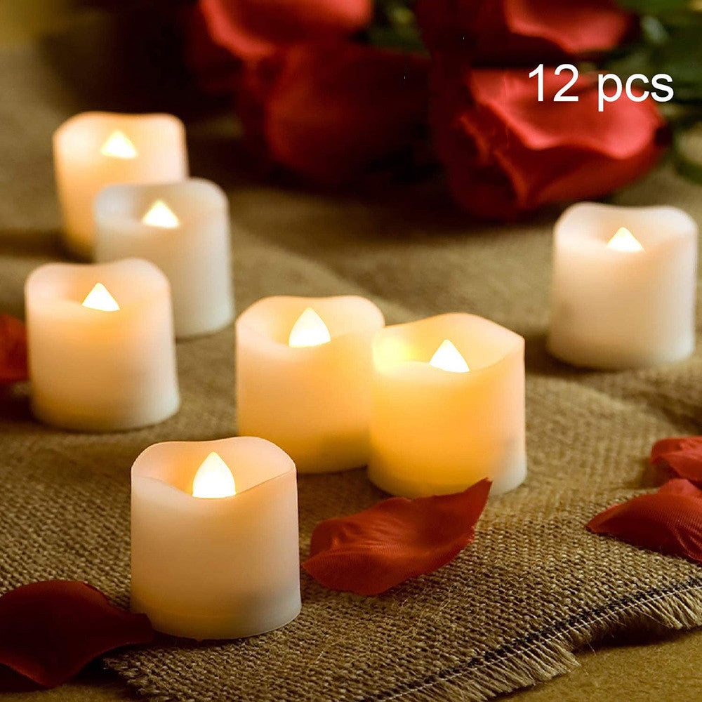 Flameless warm white LED tea light candle – view 5