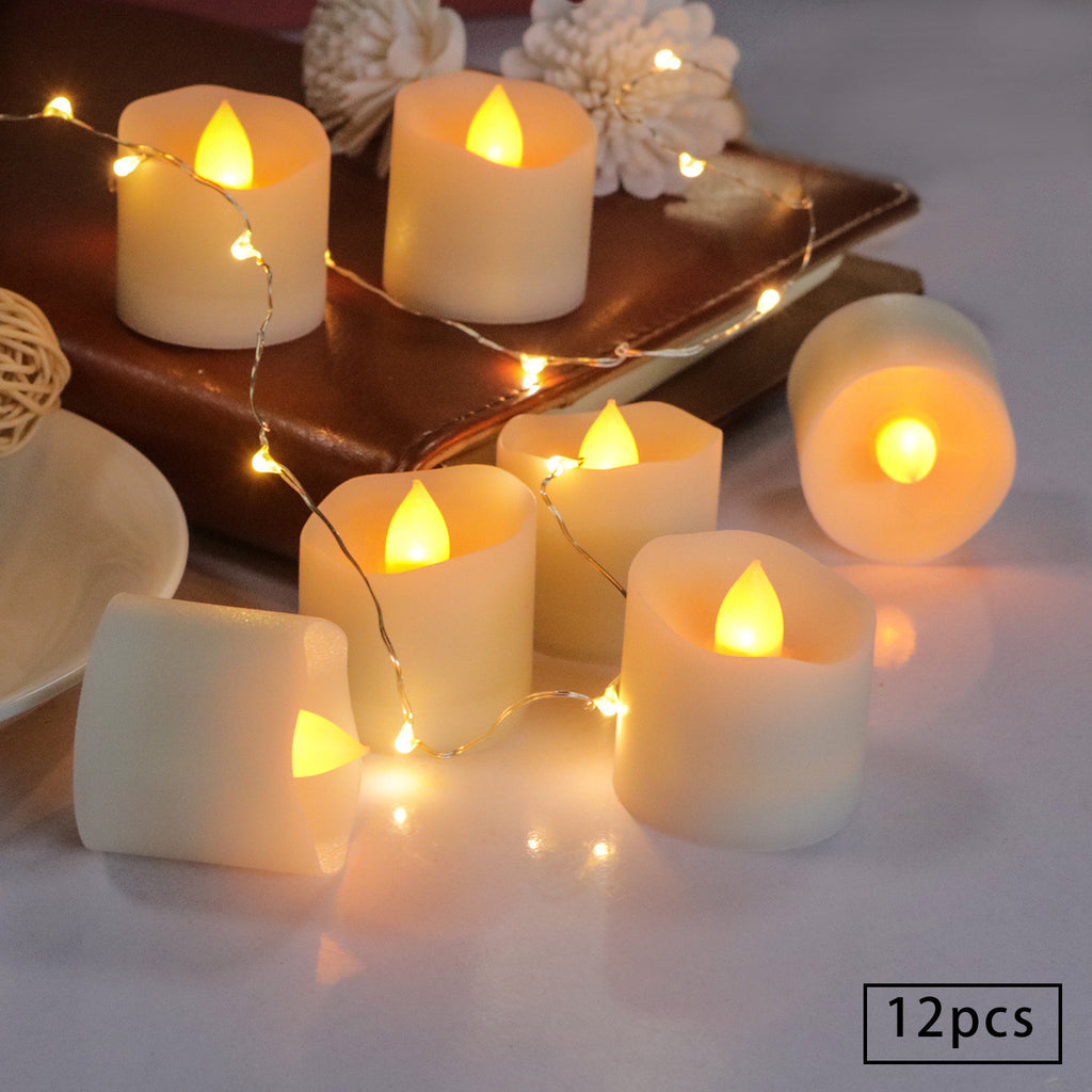 Flameless warm white LED tea light candle – view 4