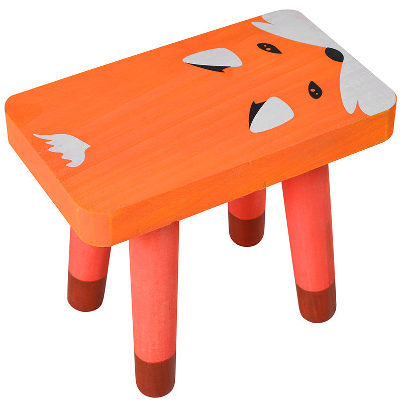 Kids wood folding stool