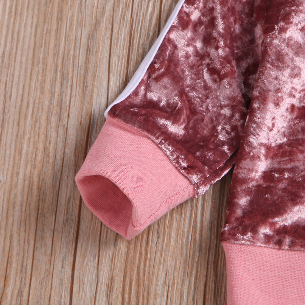 Kids' Velvet Tracksuit Set – view 4
