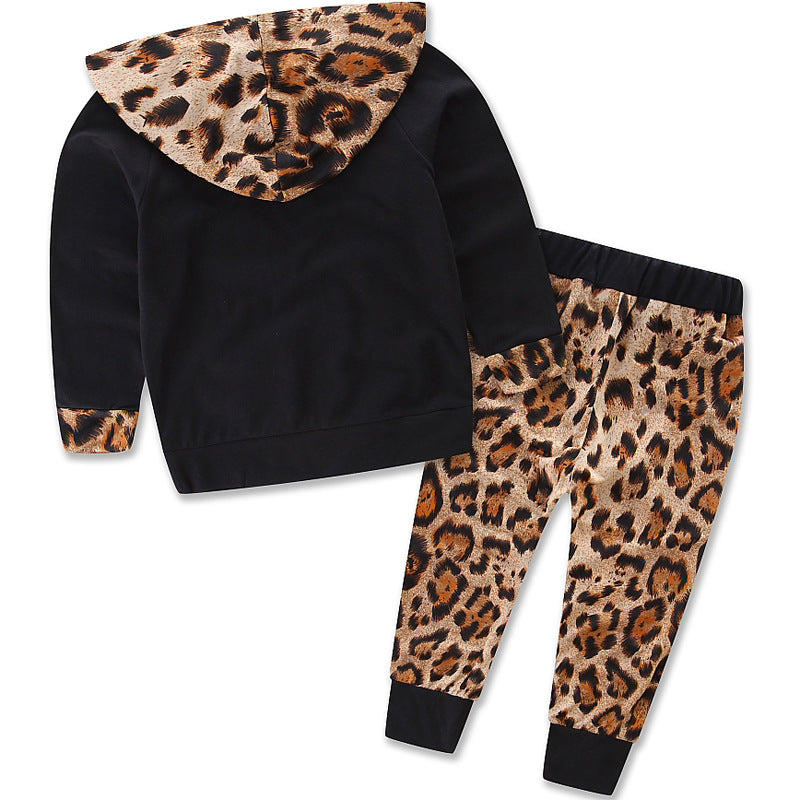 Baby & Toddler Leopard Print Hoodie & Pants Set - view 2