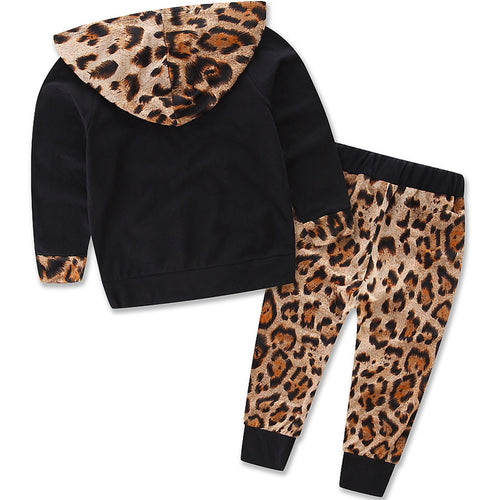 Baby & Toddler Leopard Print Hoodie & Pants Set - view 2