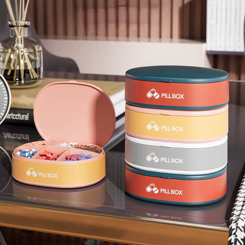 Weekly Pill Box with Cutter