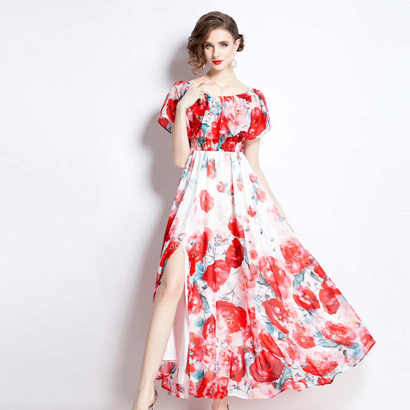 Split Chiffon Summer Dress view 2