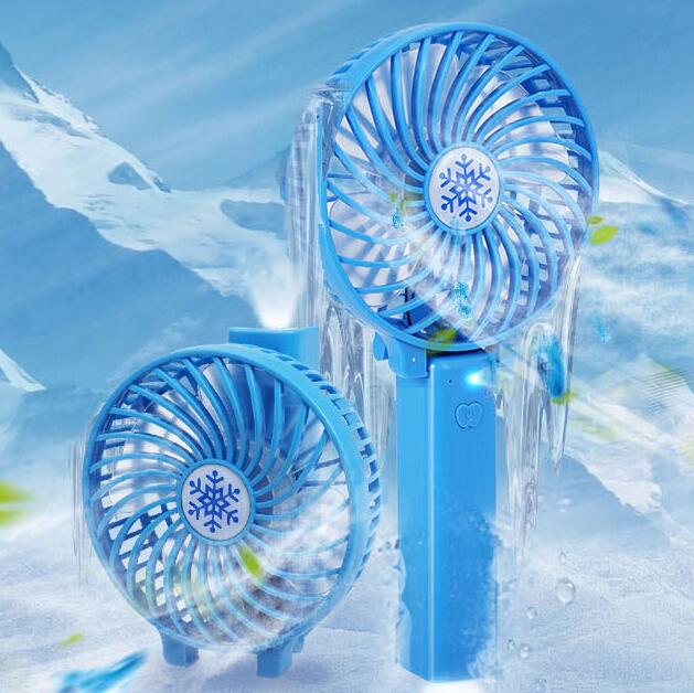 Foldable USB rechargeable handheld fan – view 1