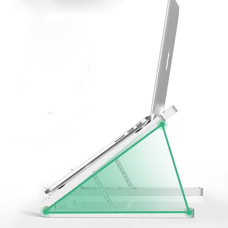 Black foldable plastic laptop stand – view 4