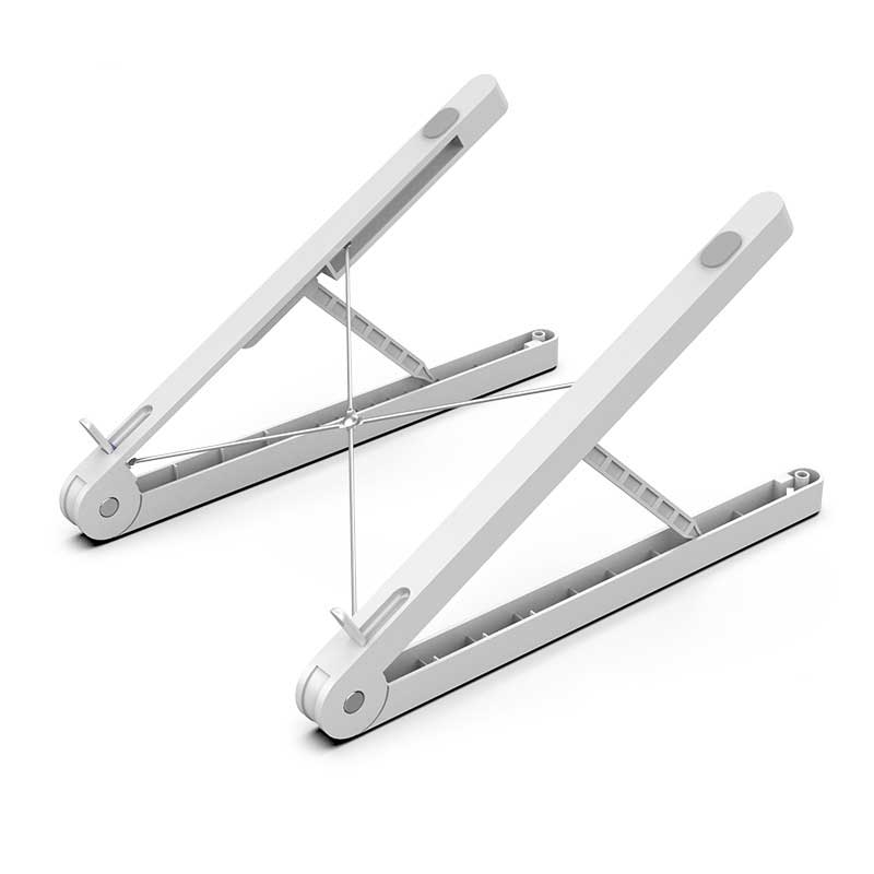 Black foldable plastic laptop stand – view 1