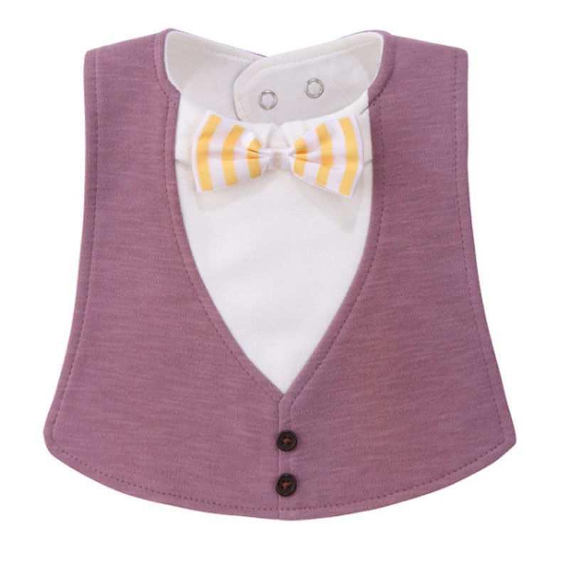 Bow Tie Waterproof Baby Bib 4