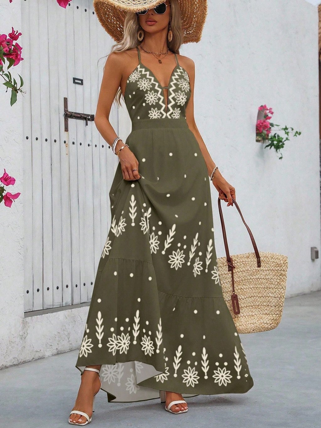 Printed Maxi Dress