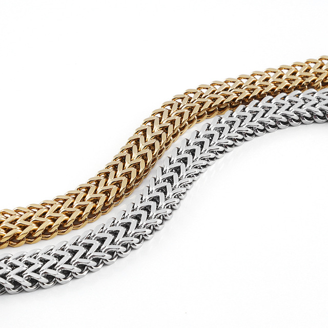 Stainless Steel Wolf Head Chain Bracelet - view 9