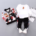 Toddler Boys' Printed Jacket, Tee & Pants Set