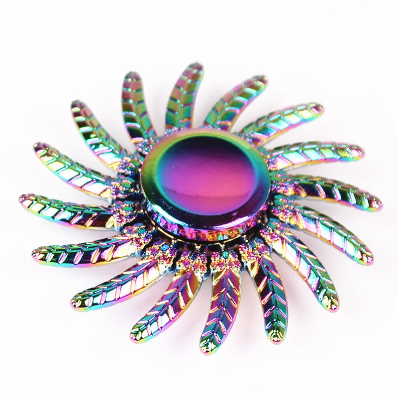 Colourful electroplated alloy six-axis fidget spinner – view 3