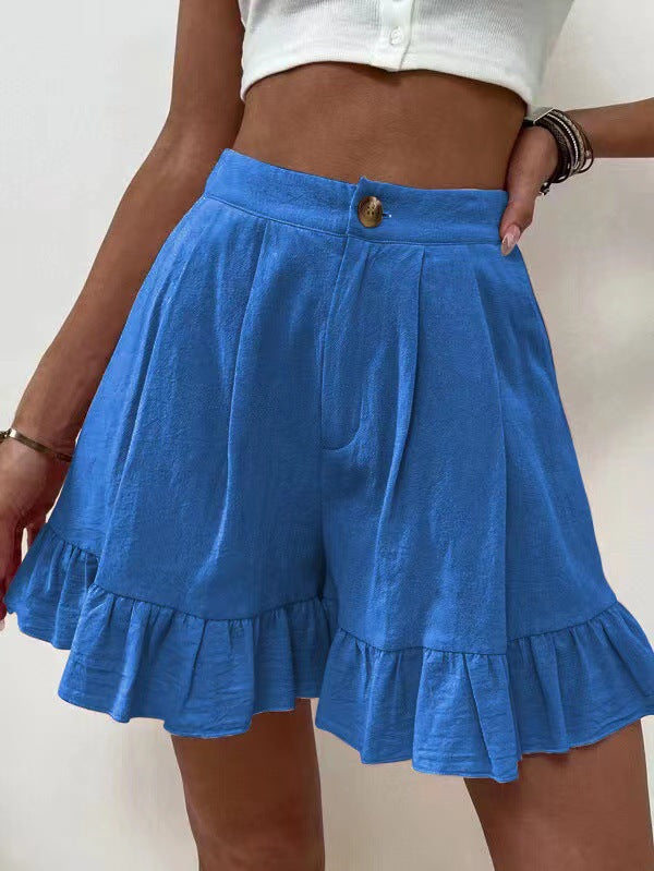High-Waist Relaxed Shorts detail