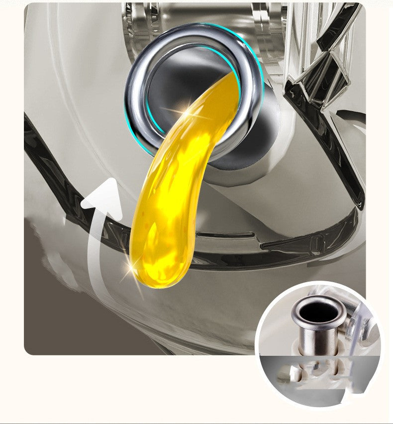 2-in-1 oil sprayer misting into a pan
