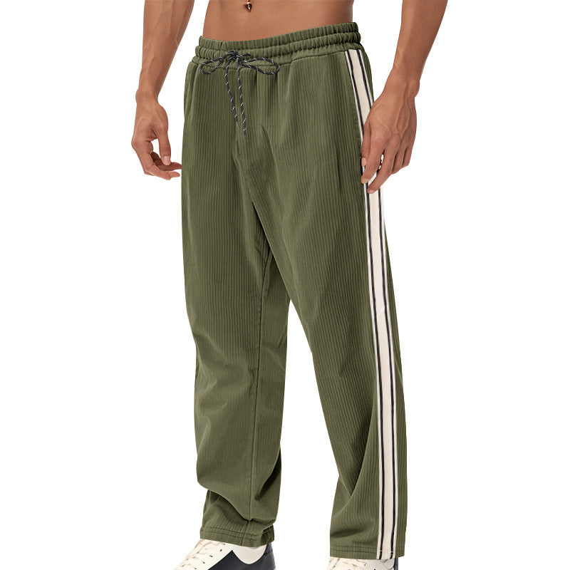 Men's Striped Corduroy Track Pants - view 9