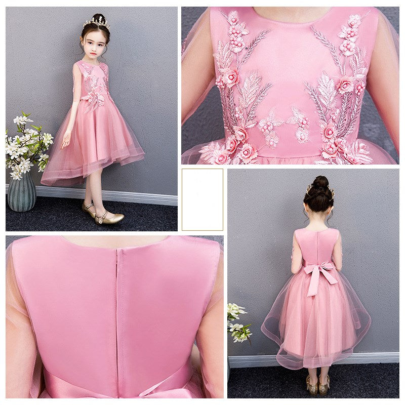Girls' Sleeveless Tulle Princess Party Dress - view 3