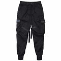 Men's Black Strap Cargo Joggers – view 1