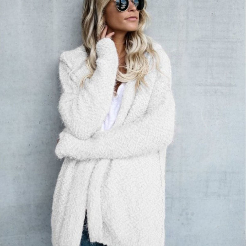 Women's Fuzzy Hooded Cardigan – view 6