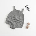 Grey baby knit sweater romper – view 7