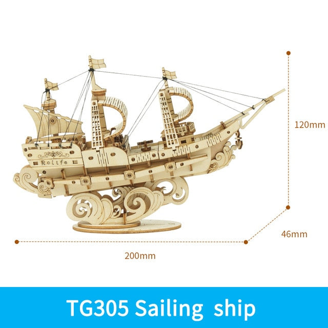Wooden Boat Puzzle view 3