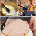 Black 5-piece silicone spatula and pastry brush set – view 1