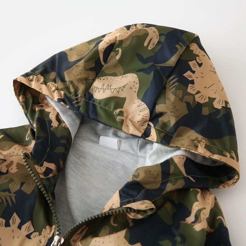 Kids' Printed Hooded Windbreaker Jacket - view 4