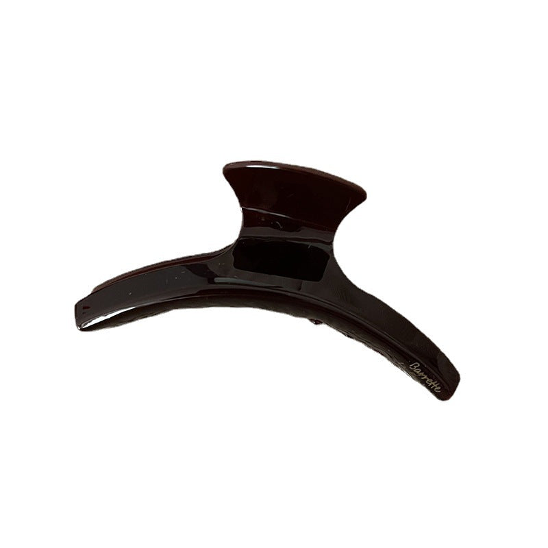 Retro hair claw clips in black, brown and white