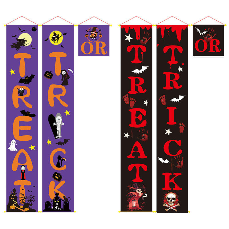 Trick or Treat Door Hanging Sign Set – view 5