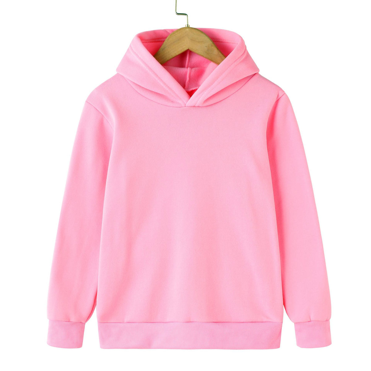 Kids' solid colour pullover hoodie – view 6