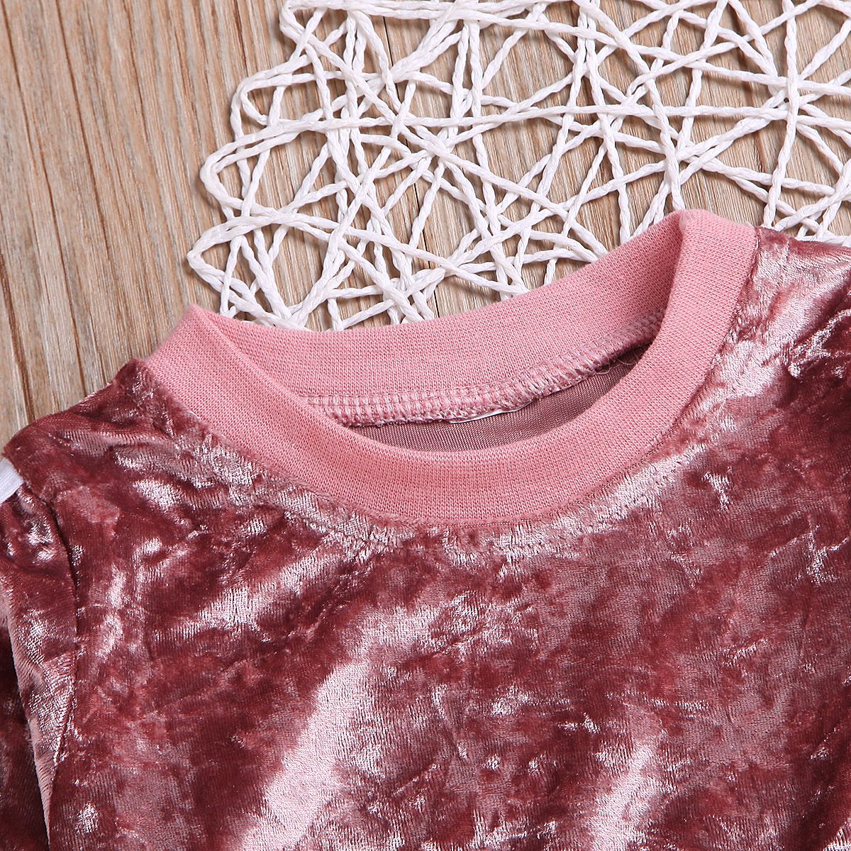 Kids' Velvet Tracksuit Set – view 5
