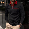 Men's Zip Collar Long Sleeve Polo – view 2