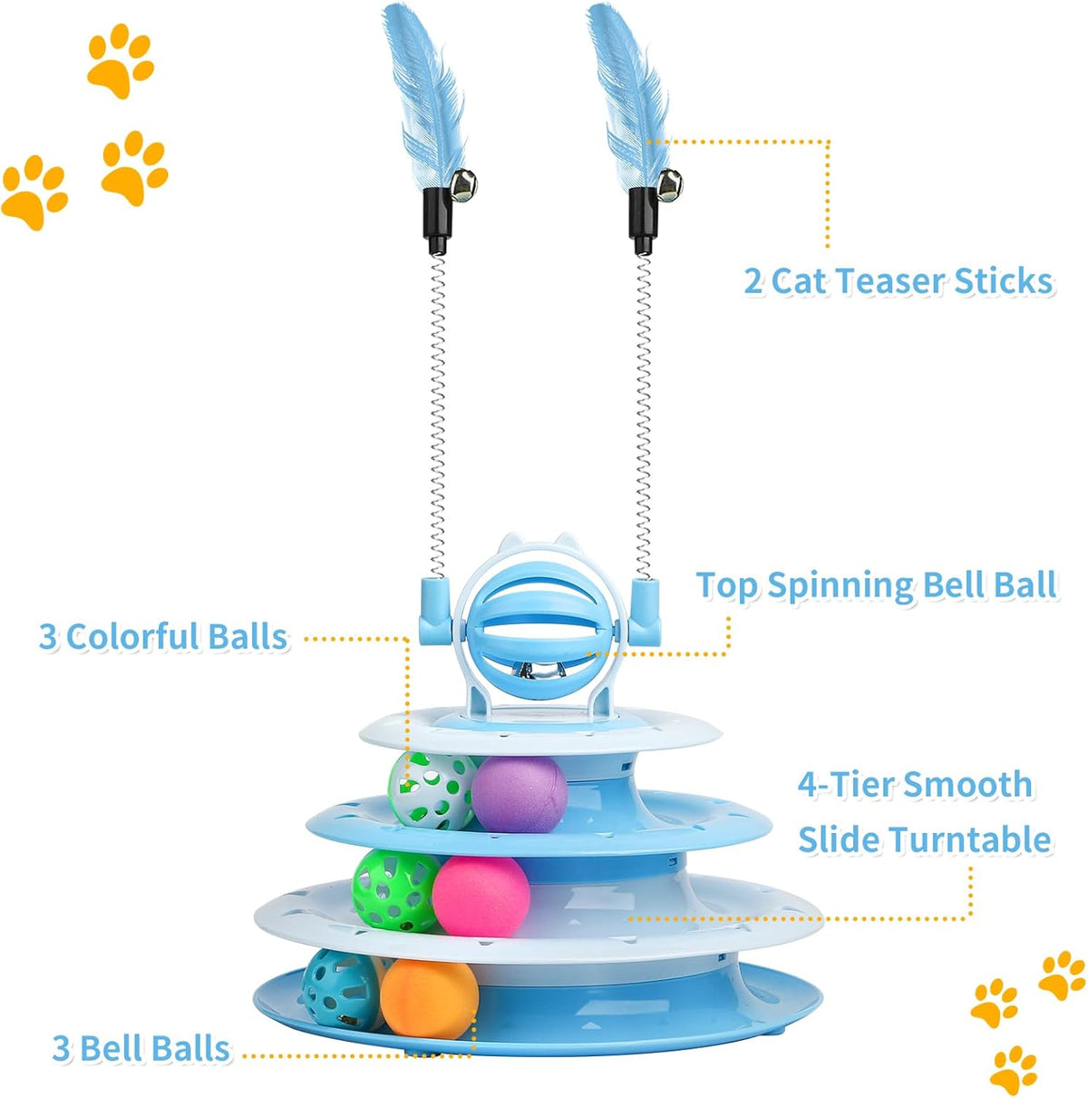 Cat track tower parts overview