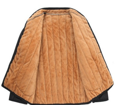 Men's Plush-Lined Stand-Collar Winter Jacket - view 5