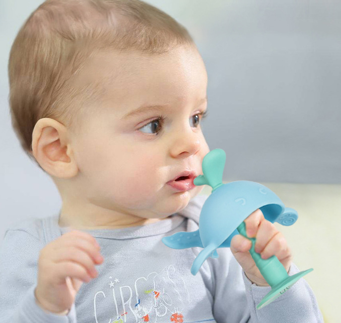 Whale Silicone Baby Teether 4