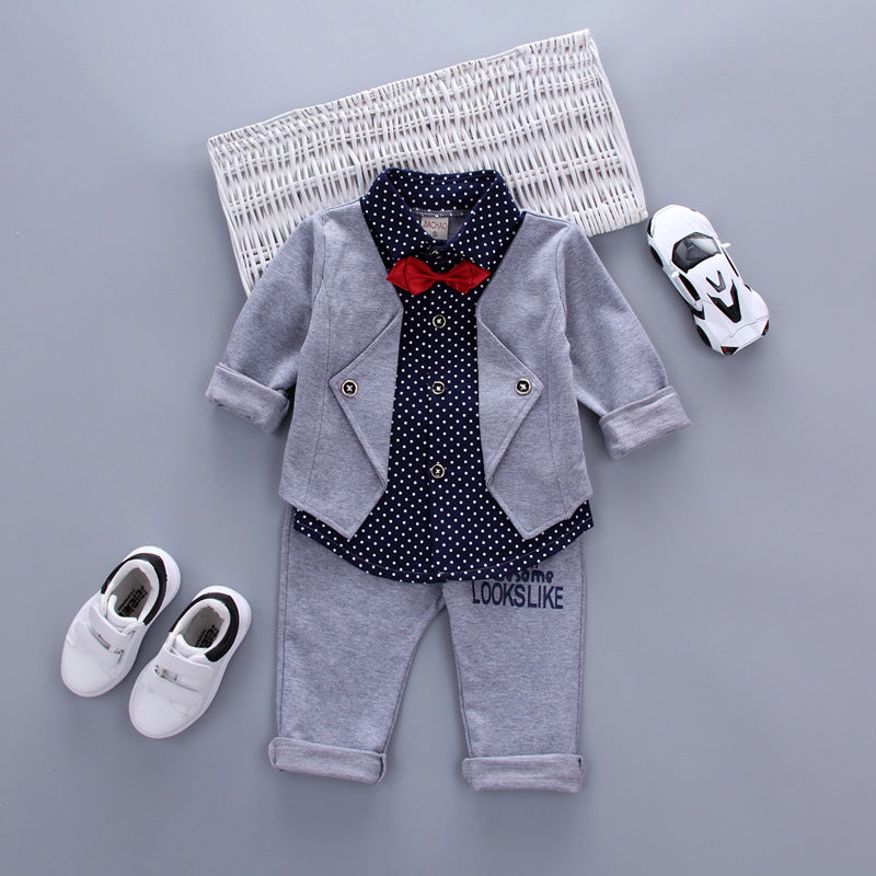 Toddler Boys' Bow Tie Shirt & Pants Set - view 3