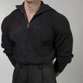 Men's Waffle-Knit Half-Zip Sweater - view 5