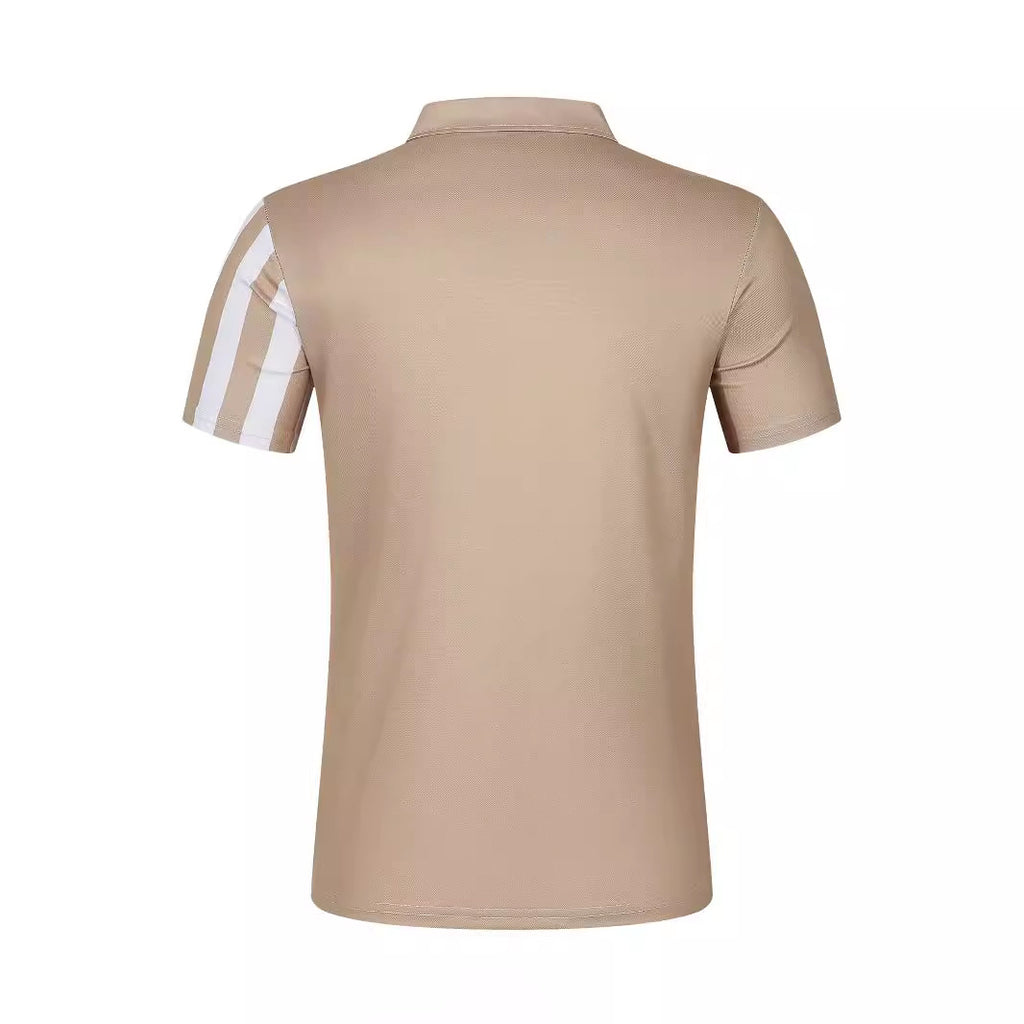 Men's Striped Short Sleeve Polo Shirt - view 4