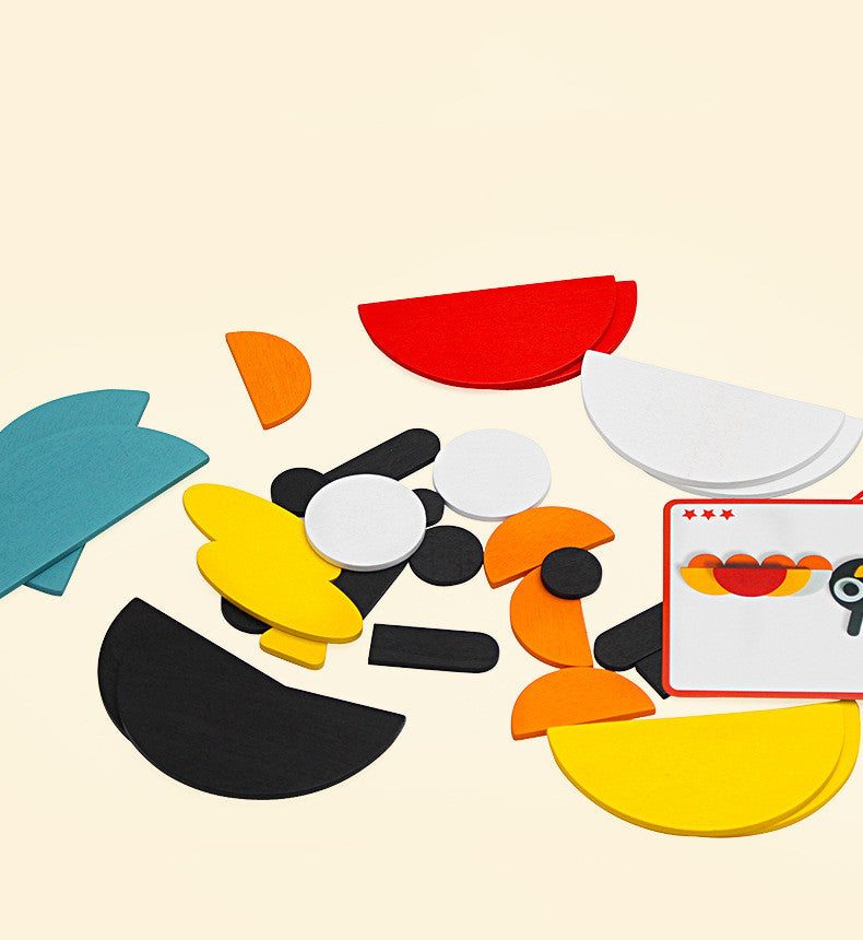 Wooden Animal Tangram Puzzle 2