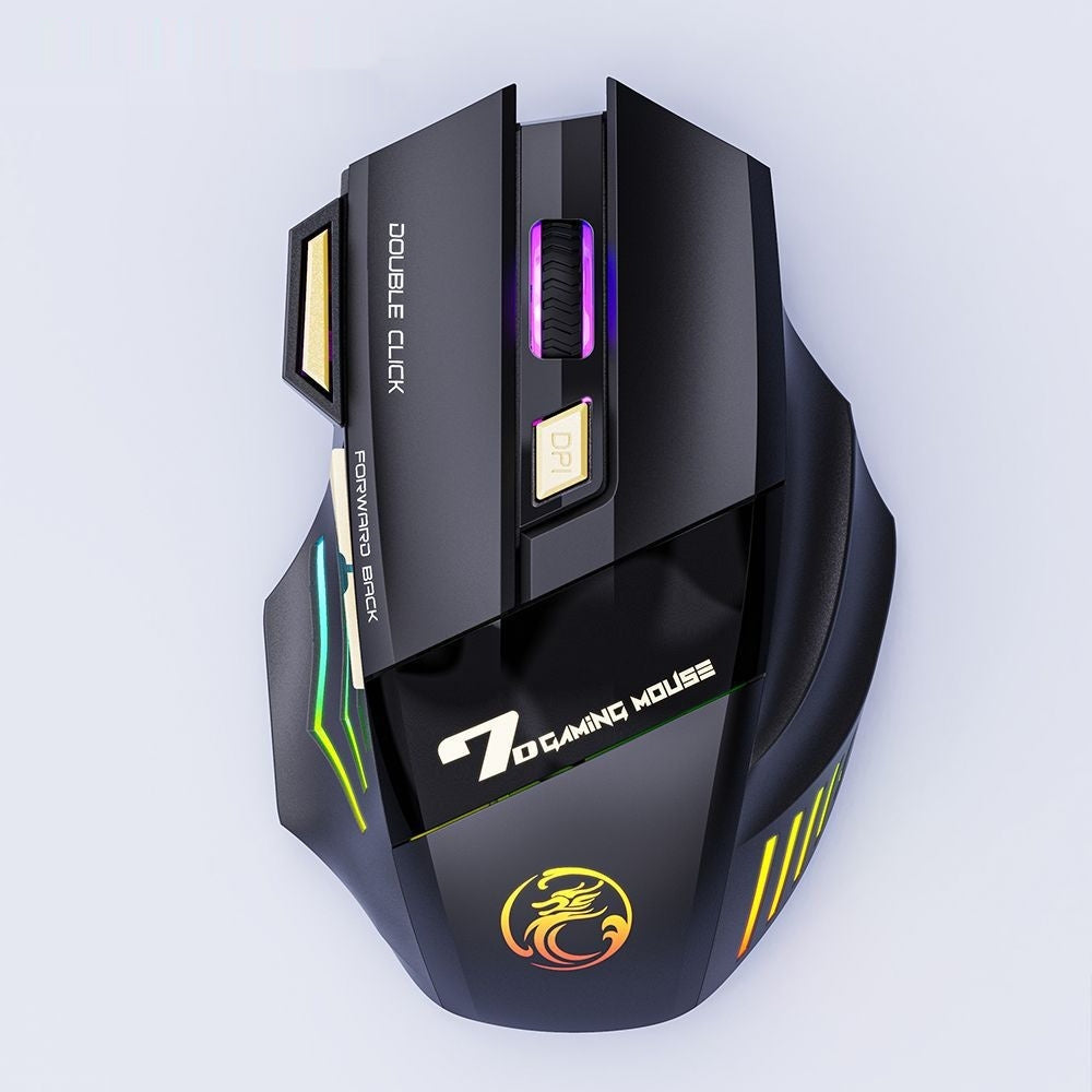 Wireless gaming mouse with colourful breathing light