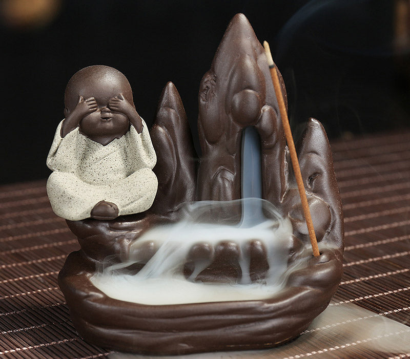 Ceramic Backflow Incense Burner detail
