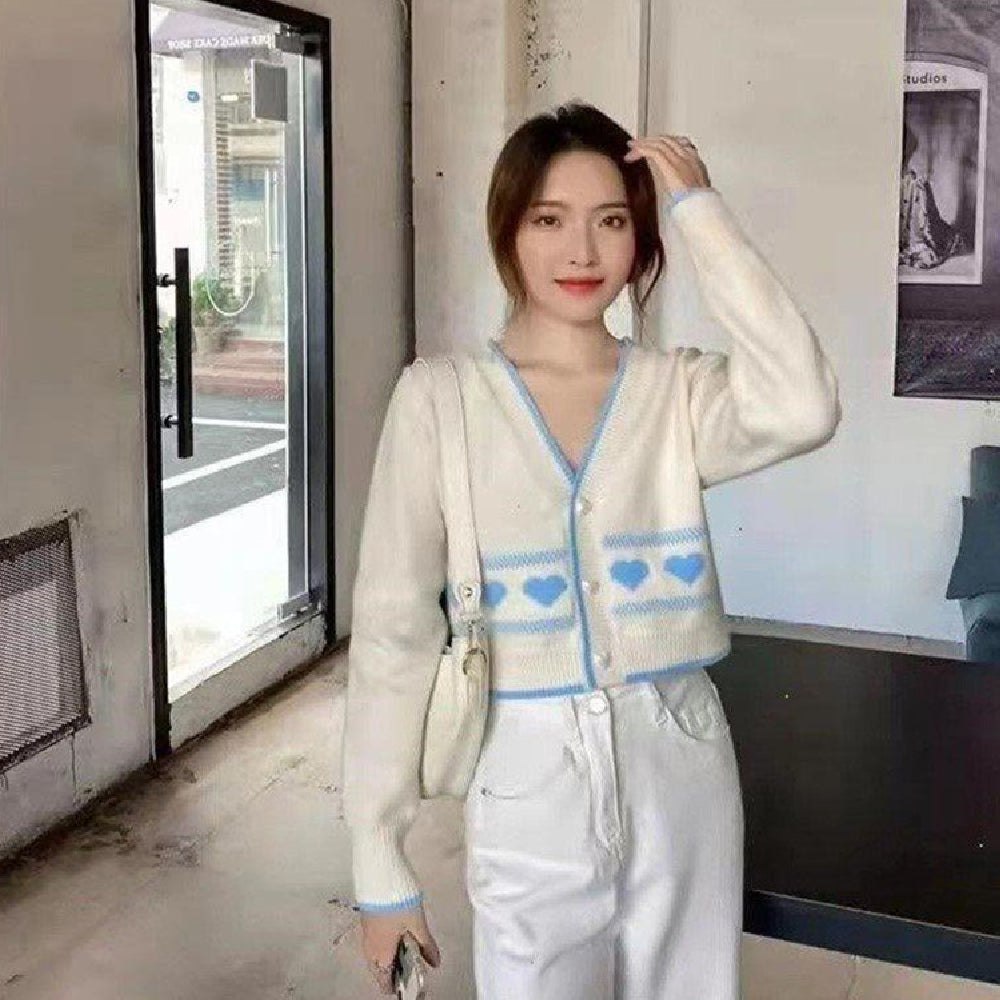 Women's Bow Front Cropped Cardigan