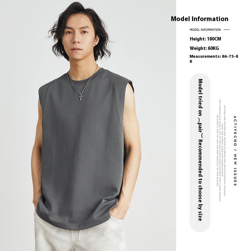 Cotton Fitness Tank detail