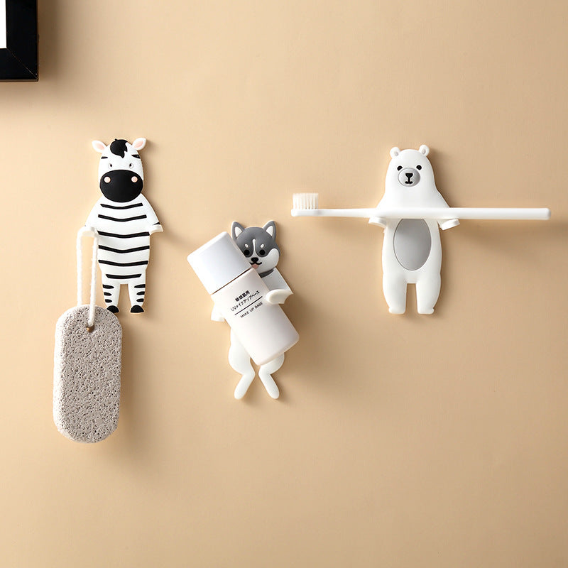 Animal-shaped self-adhesive wall hooks – view 1