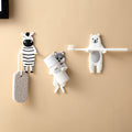 Animal-shaped self-adhesive wall hooks – view 1