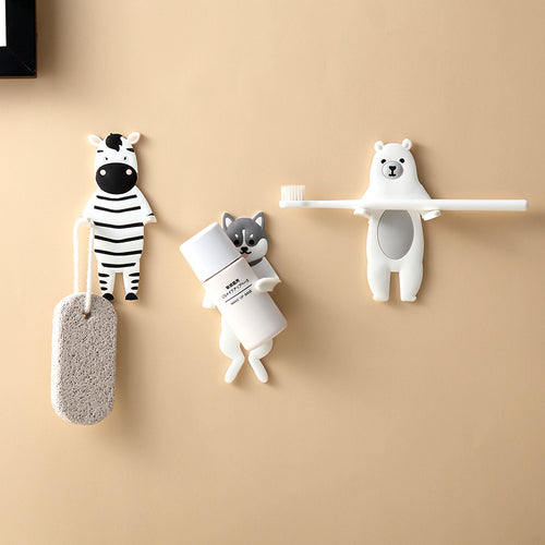 Animal-shaped self-adhesive wall hooks – view 1