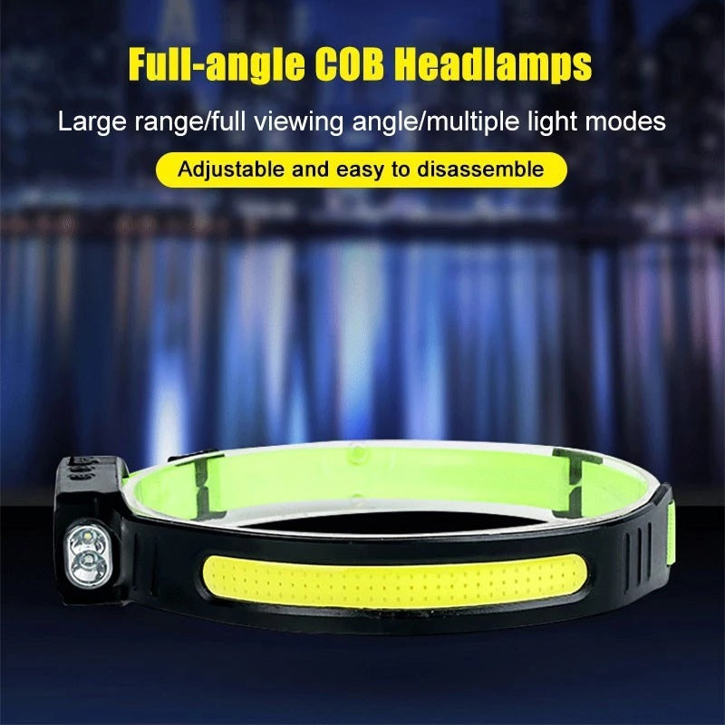 Rechargeable USB-C silicone LED headlamp